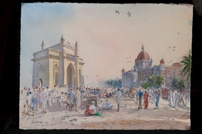 Gate of India, Bombaj, 2009 (wc na papierze) autorstwa Tim Scott Bolton