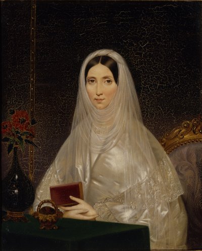 Portret hrabiny Tatiany Golicyny Potiomkiny, lata 40. XIX w. autorstwa Timofei Andreyevich Neff