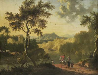 Włoski krajobraz autorstwa Timotheus de Graef (attributed to)