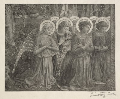 Starzy włoscy mistrzowie: Grupa aniołów, 1888-1892. autorstwa Timothy Cole