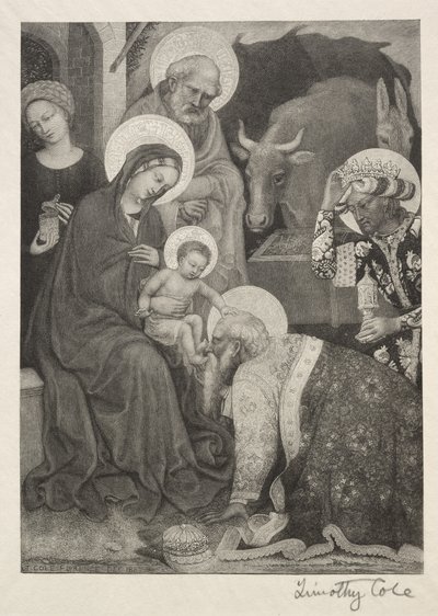 Starzy włoscy mistrzowie: Pokłon Trzech Króli, 1887. autorstwa Timothy Cole