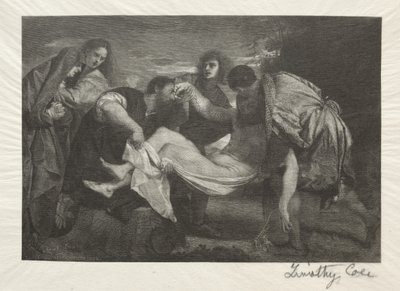 Starzy włoscy mistrzowie: złożenie do grobu, 1889. autorstwa Timothy Cole