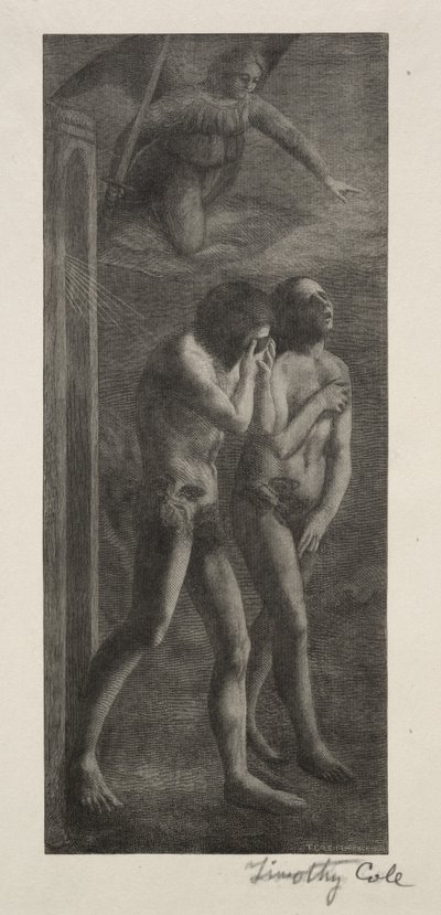 Starzy włoscy mistrzowie: Wypędzenie z raju, 1888. autorstwa Timothy Cole