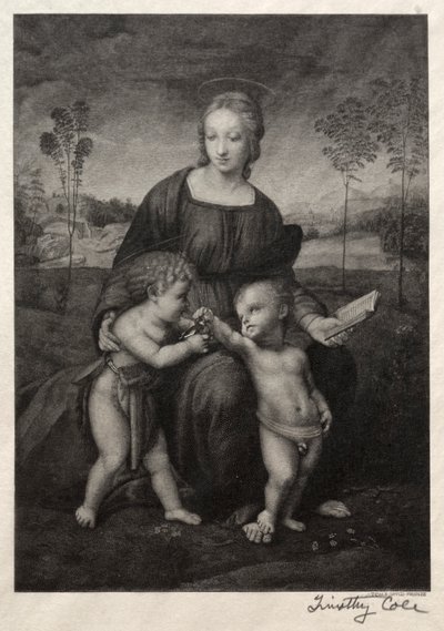Starzy włoscy mistrzowie: Madonna Szczygieł, 1888-1892. autorstwa Timothy Cole