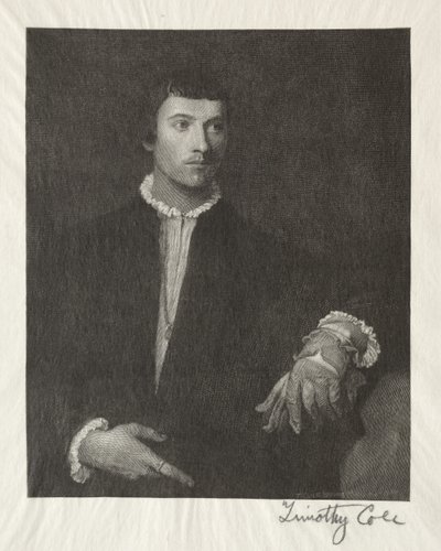 Starzy włoscy mistrzowie: Człowiek w rękawiczkach, 1887. autorstwa Timothy Cole