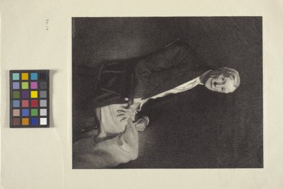 Portret Johna D. Rockefellera (atrament) autorstwa Timothy Cole