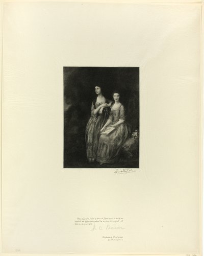 Siostry: Pani Sheridan i Pani Tickell, z Old English Masters autorstwa Timothy Cole