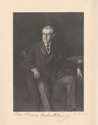 Woodrow Wilson autorstwa Timothy Cole, after John Singer Sargent