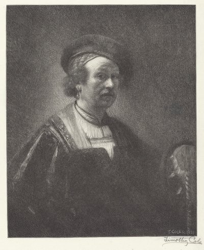 Rembrandta autorstwa Timothy Cole after Rembrandt van Rijn