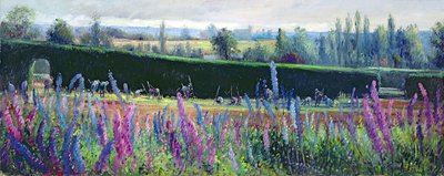 Motyka pod żywopłotem autorstwa Timothy Easton