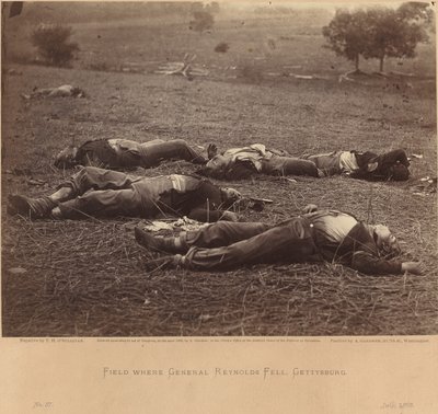 Pole, na którym upadł generał Reynolds, Gettysburg, 5 lipca 1863 r. autorstwa Timothy H. O