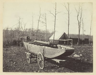 Łódź pontonowa, Brandy Station, Wirginia autorstwa Timothy O