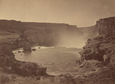 Wodospad Shoshone, Snake River, Idaho, 1874 (zdjęcie) autorstwa Timothy O