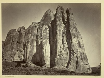 Południowa strona Inscription Rock, 1873 autorstwa Timothy OSullivan