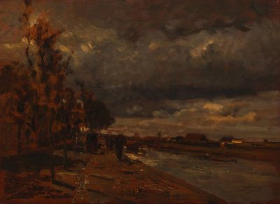 Kanał w Holandii, 1885 autorstwa Tina Blau