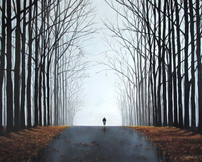 Poranny rower (akryl na płótnie), 2016 autorstwa Tina Palmer