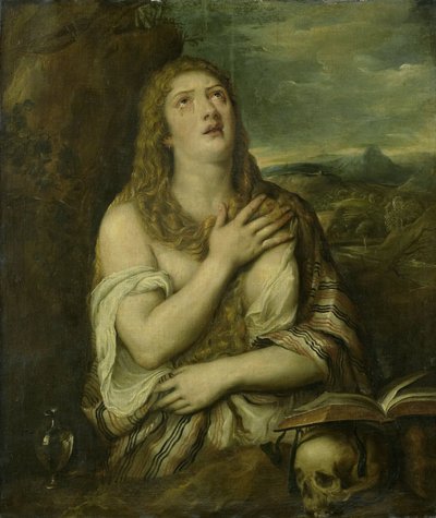 Skruszona Maria Magdalena autorstwa Titiaan (copy after)