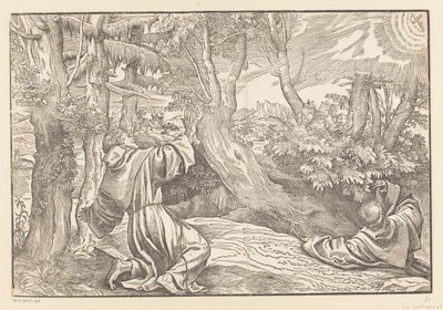 Św. Franciszek otrzymuje stygmaty autorstwa Titiaan