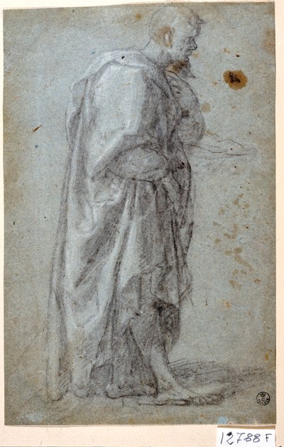 Apostoli (liitu paperille) kiillotusaine autorstwa Titian (c.1488-1576)