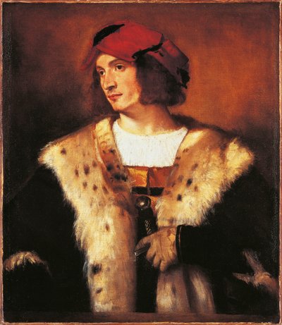 Portret młodego mężczyzny ubranego w futro autorstwa Titian (c.1488 1576)