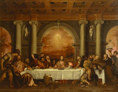Szkic do Ostatniej Wieczerzy, Tycjan (ok. 1490-1576) autorstwa Titian (c.1488 1576)