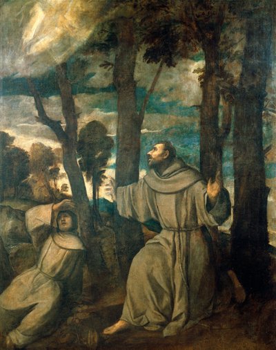 Stygmatyzacja św. Franciszka autorstwa Titian (c.1488 1576)