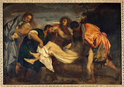 Malowidło grobowe autorstwa Tiziano Vecellio dit le Titian (1485-1576) Nd. 1,48 x 2,12 m² autorstwa Tiziano Vecelli