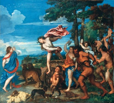 Bachus i Ariadna, 1523-1525 autorstwa Tiziano Vecelli