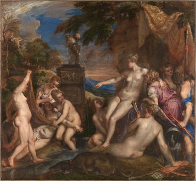 Diana i Kallisto, 1556-1559. autorstwa Titian