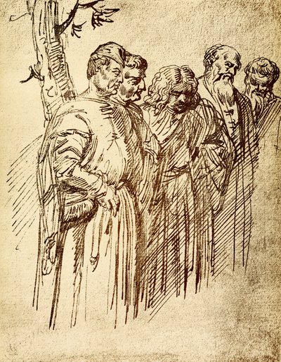 Grupa widzów z cudu św. Antoniego autorstwa Tiziano Vecelli