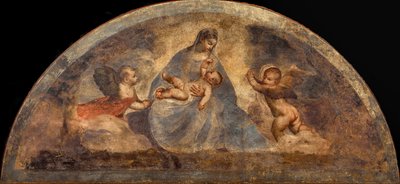 Madonna z Dzieciątkiem z dwoma aniołami, ok. 1930 r. 1519. autorstwa Titian
