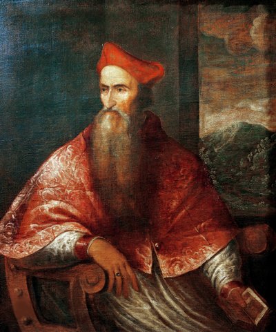 Portret kardynała Pietro Bembo 1470-1547, 1545-1546. autorstwa Titian