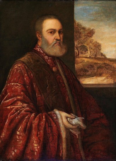 Portret prokuratora Alessandro Contariniego, ca. 1540-1545. autorstwa Titian,