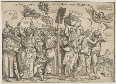 Prorocy I, Adam i Ewa, ok. 1511 autorstwa Tiziano Vecelli
