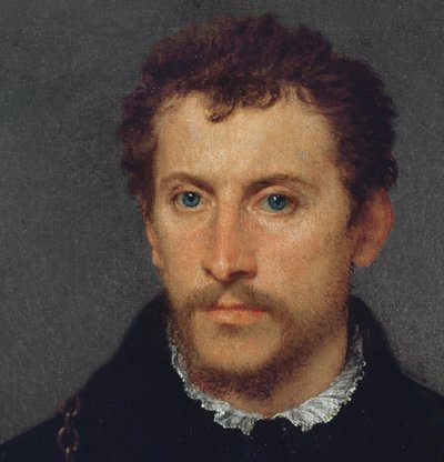 Anglik (detal), 1540-5 autorstwa Tiziano Vecelli