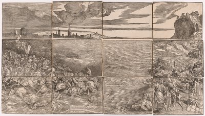 Zatopienie armii faraona w Morzu Czerwonym autorstwa Titian