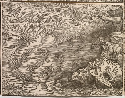 Zatopienie armii faraona w Morzu Czerwonym autorstwa Titian