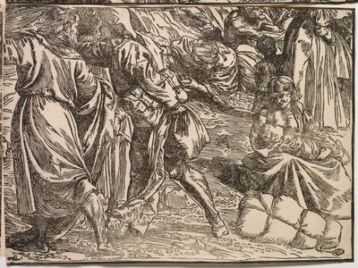 Zatopienie armii faraona w Morzu Czerwonym autorstwa Titian