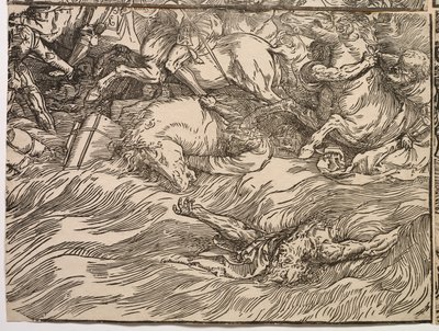 Zatopienie armii faraona w Morzu Czerwonym autorstwa Titian