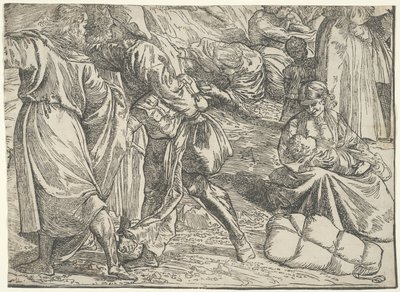 Zatopienie armii faraona w Morzu Czerwonym autorstwa Titian
