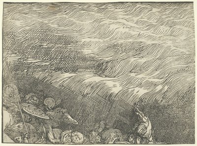 Zatopienie armii faraona w Morzu Czerwonym autorstwa Titian