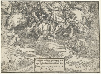 Zatopienie armii faraona w Morzu Czerwonym autorstwa Titian