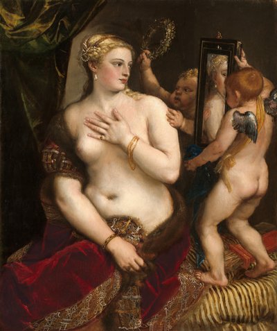 Wenus z lustrem, c. 1555. autorstwa Titian