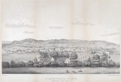 Plainville, Connecticut z południowego zachodu autorstwa Titus H. Darrow