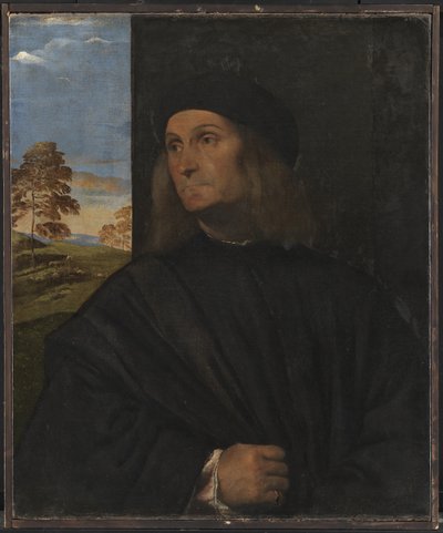 Portret weneckiego malarza Giovanniego Belliniego (?) autorstwa Tizian