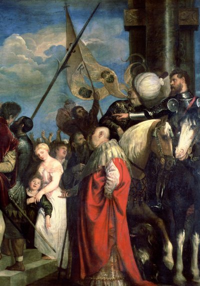 Ecce Homo، 1543 (تفصیل 68666) پولی autorstwa Tiziano Vecelli