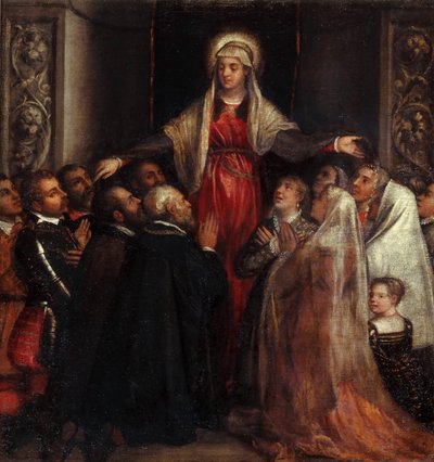 Madonna Miłosierdzia Madonna Miłosierdzia, 1573. autorstwa Tiziano Vecelli