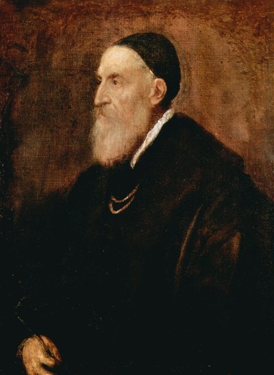 Autoportret, c1567 autorstwa Tiziano Vecelli