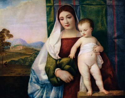 Madonna cygańska, ok. 1510, 1937 r. autorstwa Tiziano Vecelli