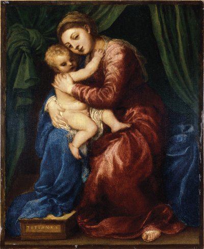 Dziewica i Dziecko autorstwa Tiziano Vecelli